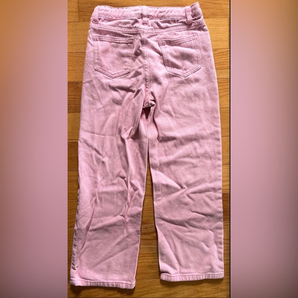 Girls Pink Denim Pants Size 140 - Picture 3 of 3